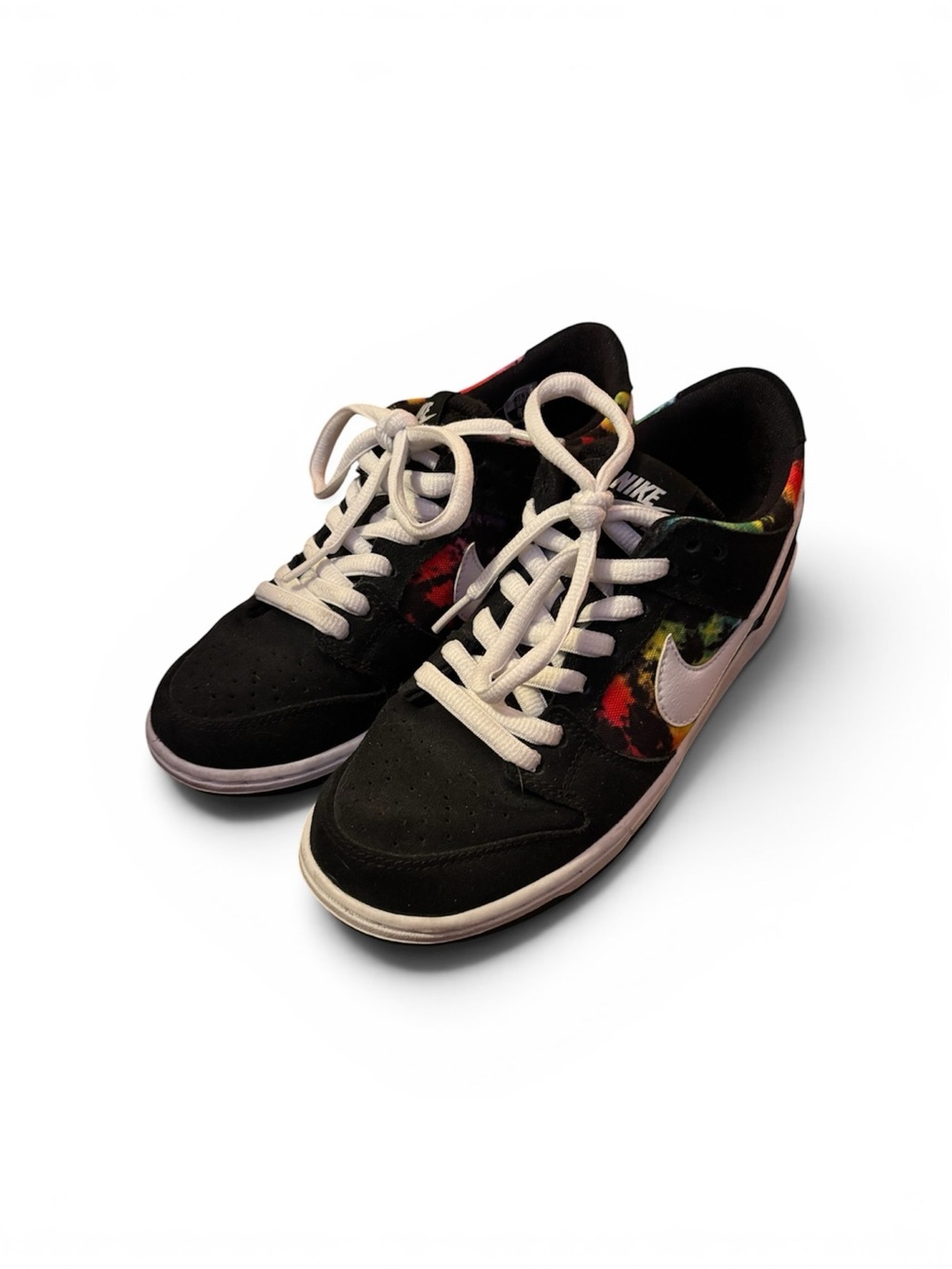 Nike SB Dunk Low Pro IW "Tie Dye" – Black/Multi-Color – Men's Size 6.5 - Picture 4 of 5